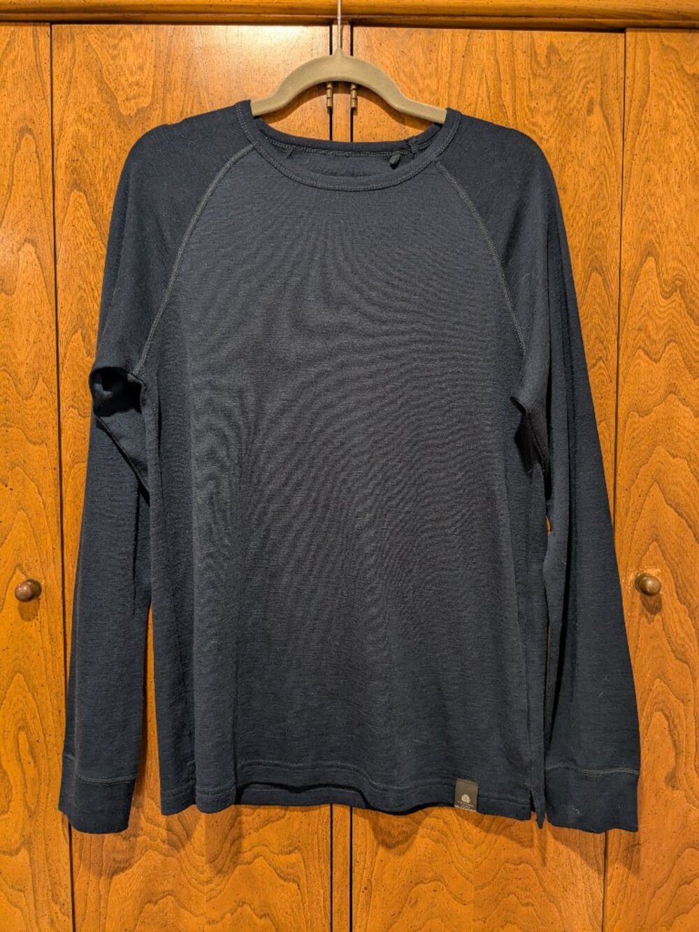 Mountain Warehouse Merino Wool Base Layer Mens Lrg Blue Gorpcore Outdoor Hiking